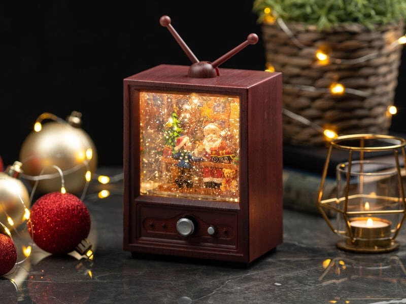 Leuchtende Weihnachtsdeko mit Glitter - TV-Apparat Musik