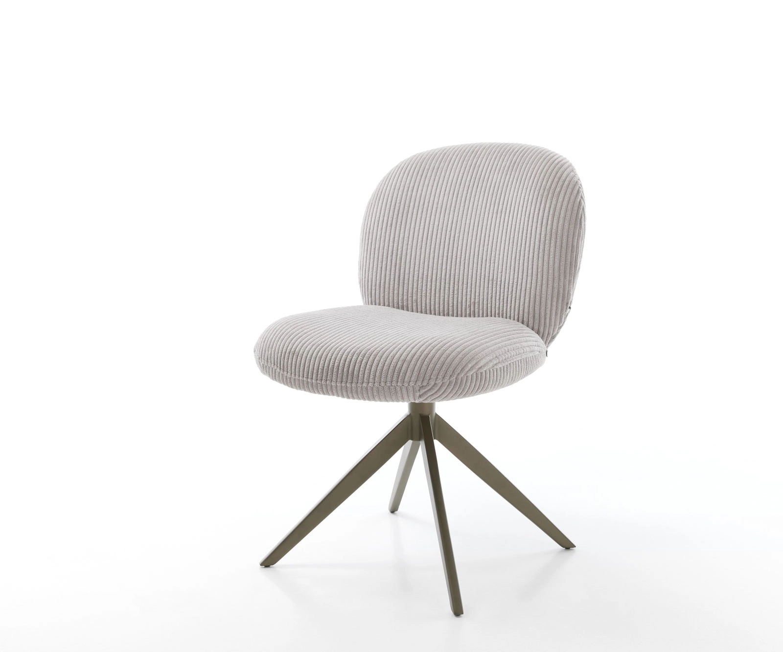 Drehstuhl Nube-Flex Cord Silbergrau Kreuzgestell breit Effektfinish Titan 360° drehbar Taschenfederkern