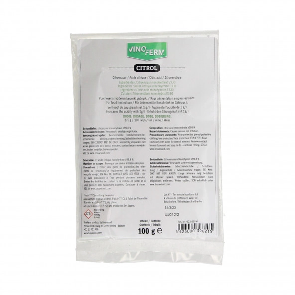 Zitronensäure Vinoferm citrol 100 g