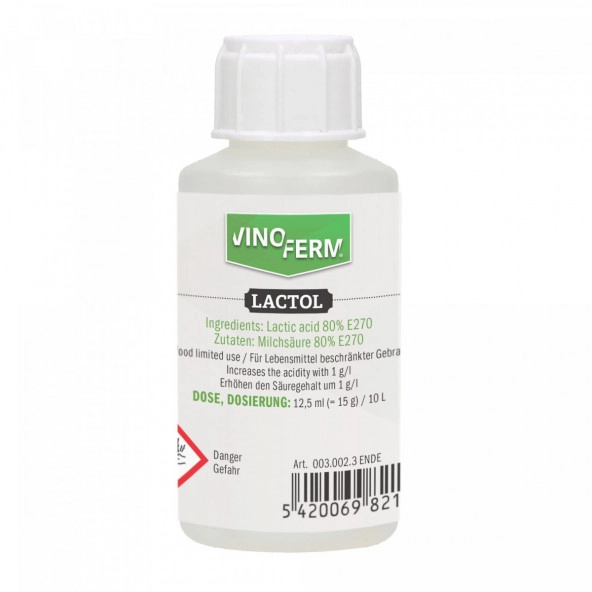 Milchsäure 80% VINOFERM Lactol 100ml ENDE