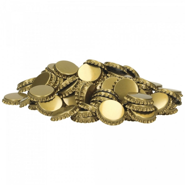 Kronkorken 29 mm gold - profilierte Einlage - 1.000 St.