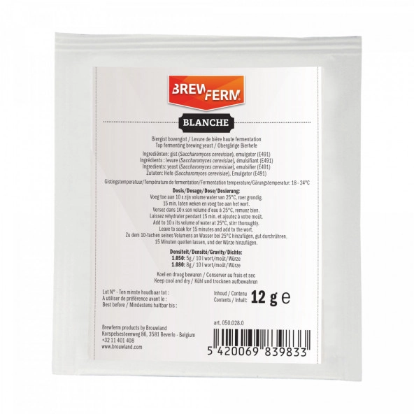 Brewferm trocken Bierhefe Blanche 12 g