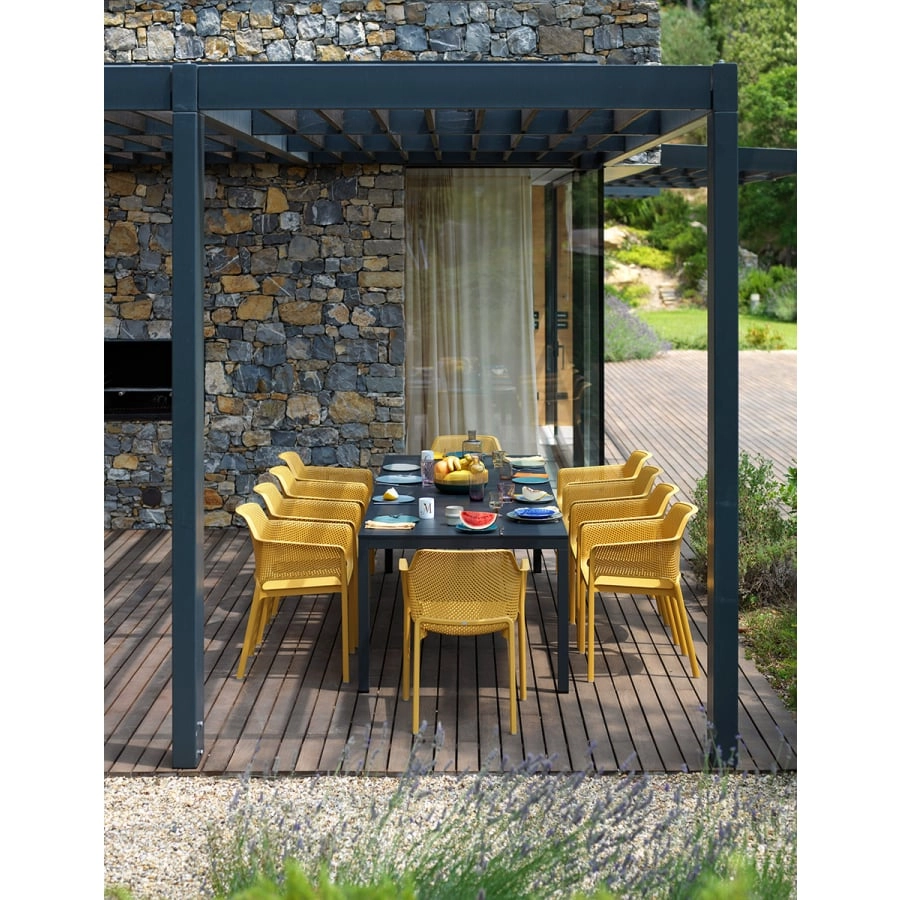 Nardi Rio Alu 210 Ext. Outdoor Tisch - bianco - Länge: 210/280 cm, Höhe: 75 cm, Tiefe: 100 cm