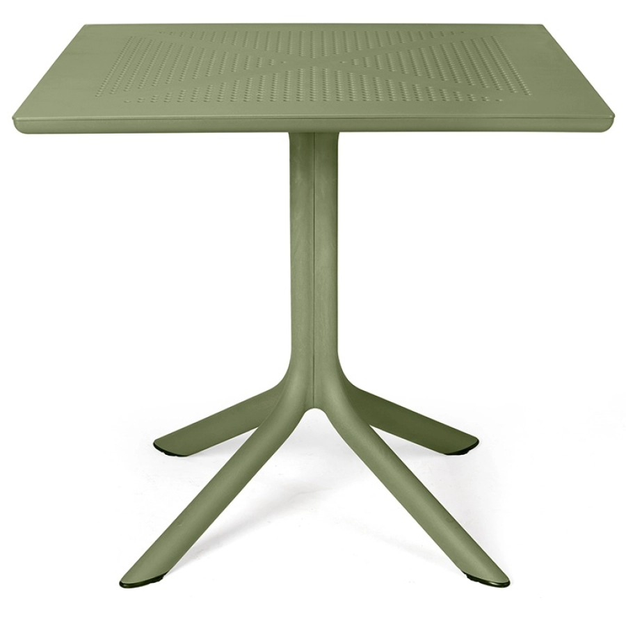 Nardi Clip80 Outdoor Tisch - agave - Länge: 80 cm, Höhe: 75 cm, Tiefe: 80 cm