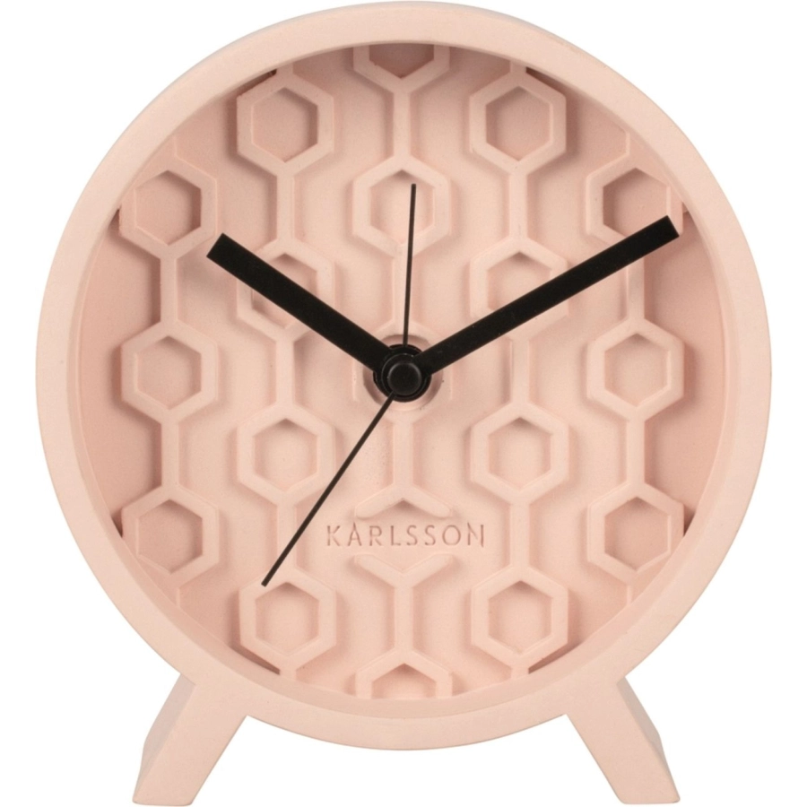 Karlsson Honeycomb Tischwecker - pink - 15 x 6 x 13 cm