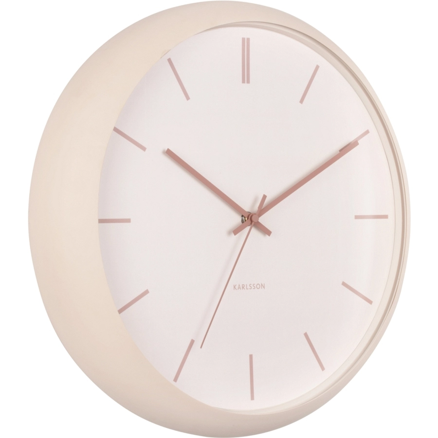 Karlsson Nirvana Globe Wanduhr - sand brown - Ø 40 cm - Tiefe: 12 cm