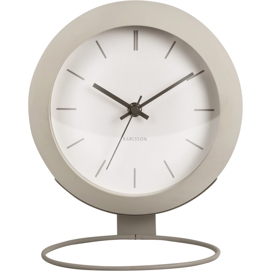 Karlsson Nirvana Globe Tischuhr - warm grey - 25 x 14 x 21 cm