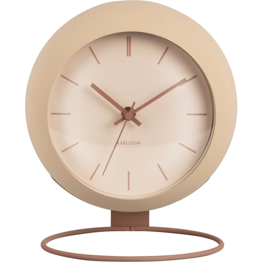 Karlsson Nirvana Globe Tischuhr - sand brown - 25 x 14 x 21 cm