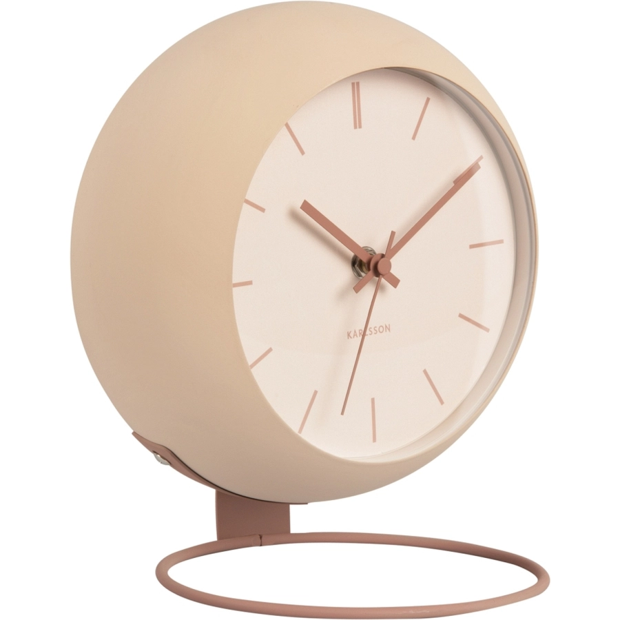 Karlsson Nirvana Globe Tischuhr - sand brown - 25 x 14 x 21 cm