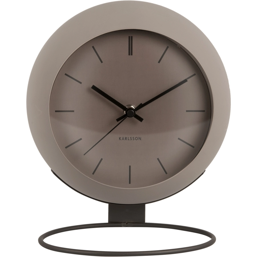Karlsson Nirvana Globe Tischuhr - dark warm grey - 25 x 14 x 21 cm