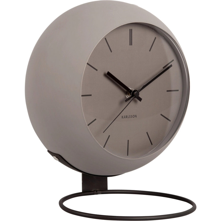 Karlsson Nirvana Globe Tischuhr - dark warm grey - 25 x 14 x 21 cm