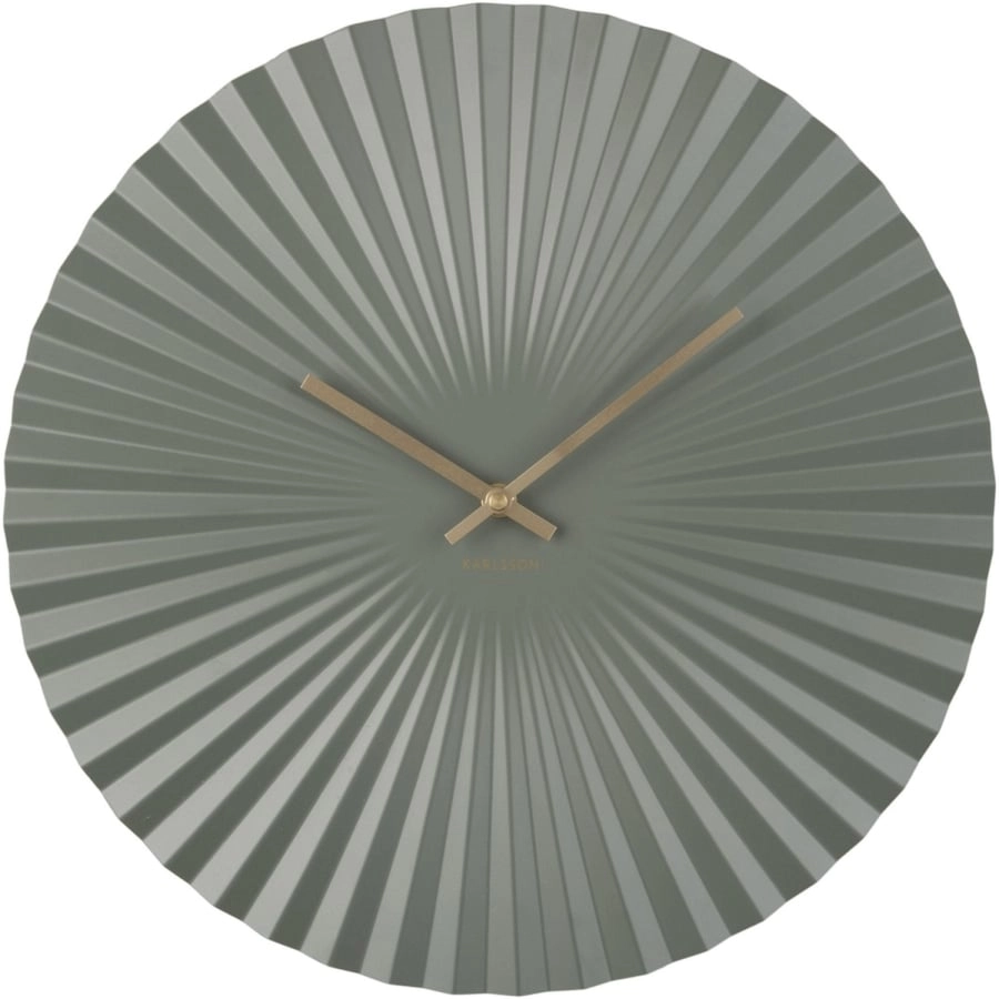 Karlsson Sensu Wanduhr - steel jungle green - Ø 40 cm