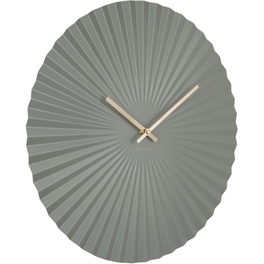 Karlsson Sensu Wanduhr - steel jungle green - Ø 40 cm