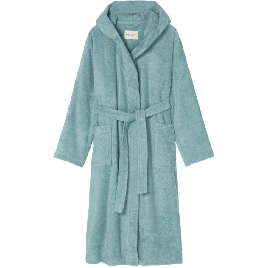 Marc O'Polo Timeless Women Bademantel aus Bio-Baumwolle - aquamarine - XXL