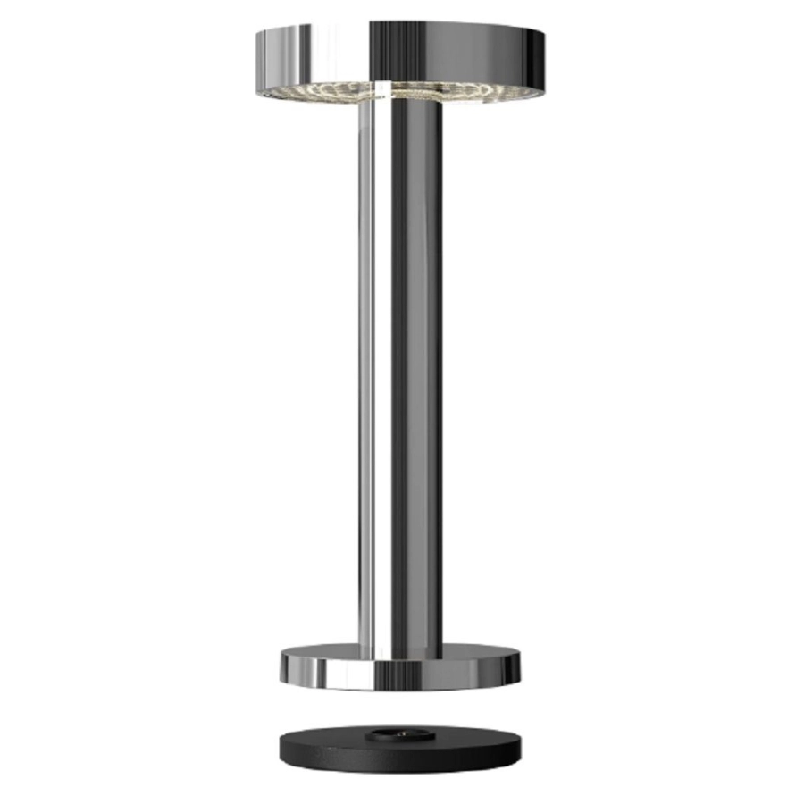 Sompex BORO Outdoorleuchte - chrom - Ø 9 cm - Höhe: 20 cm