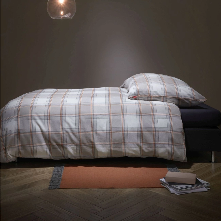 fleuresse Lech Bettwäsche-Set aus Flanell - beige - 240x220 / 2x80x80 cm