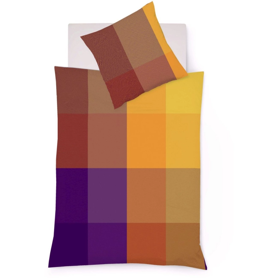 fleuresse Lech Bettwäsche-Set aus Flanell - multicolor - 200x220 / 2x80x80 cm
