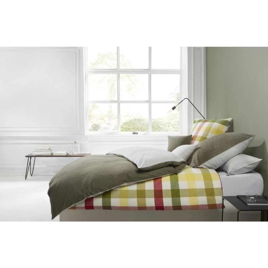 fleuresse Lech Bettwäsche-Set aus Flanell - multicolor - 240x220 / 2x80x80 cm