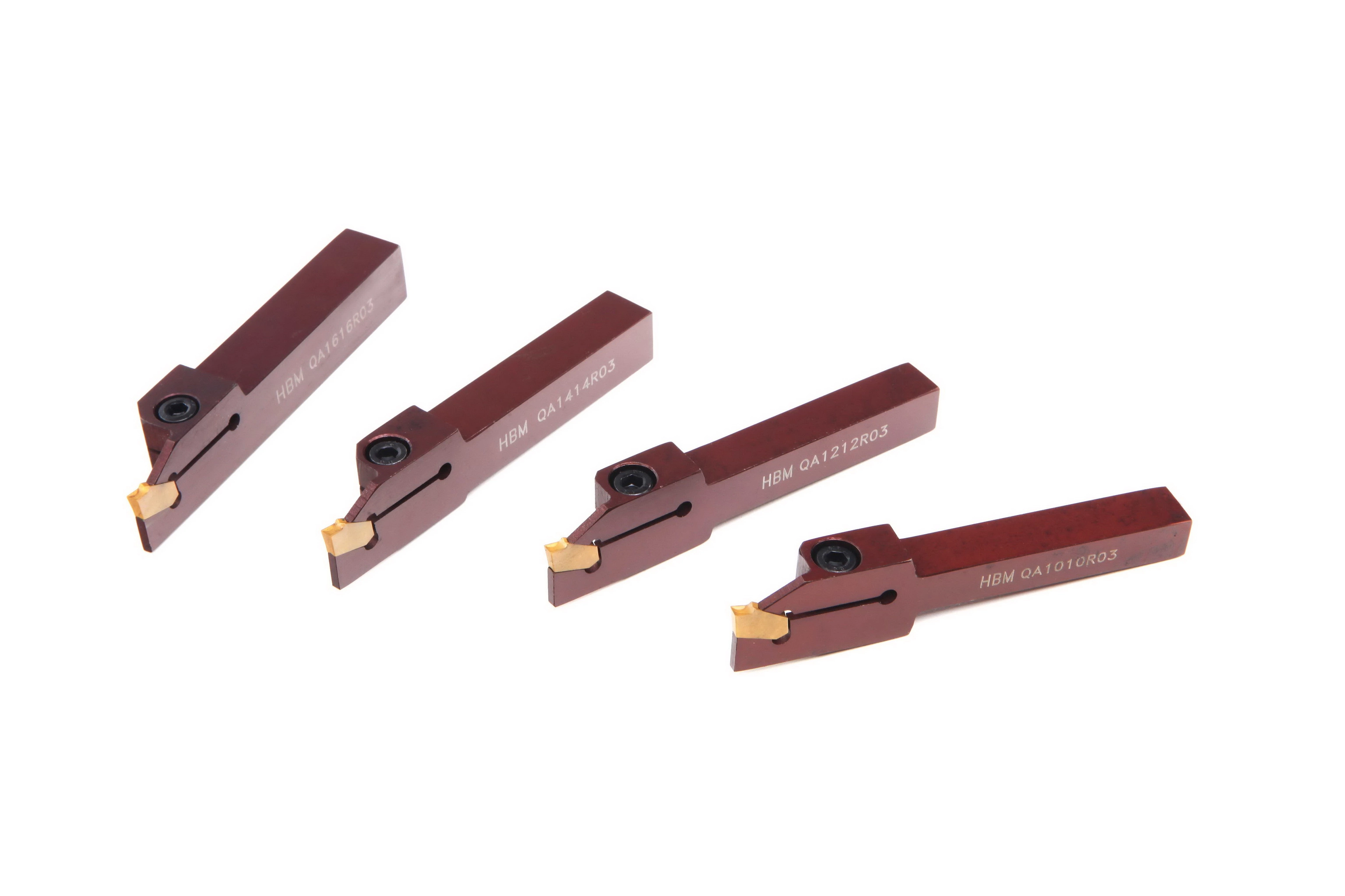 HBM-Abstechhalter/Längsdrehwerkzeuge mit 3-mm-HM-Einsatz