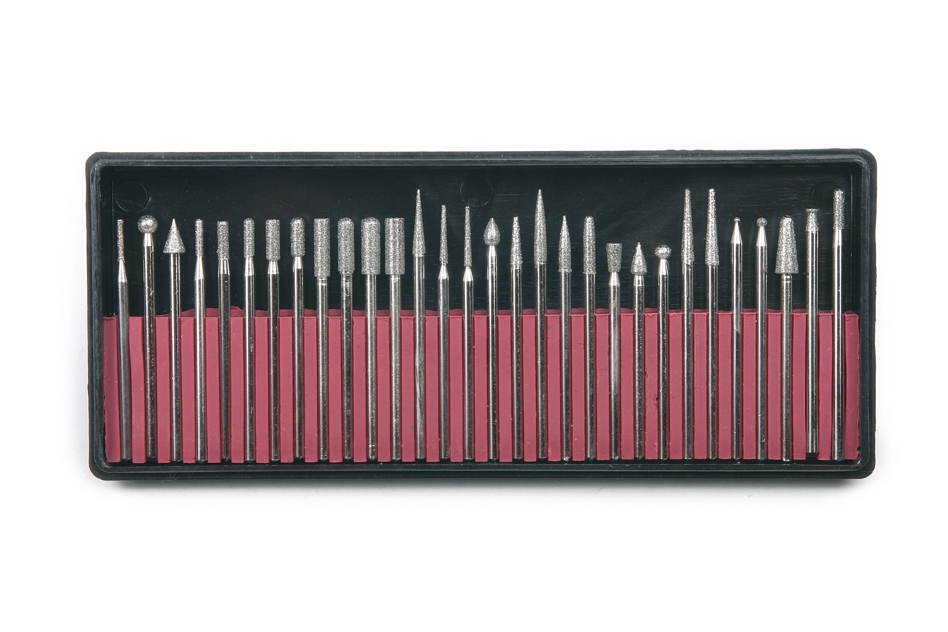 HBM 30-teiliger Diamantfräsersatz mit 3 mm Schaft