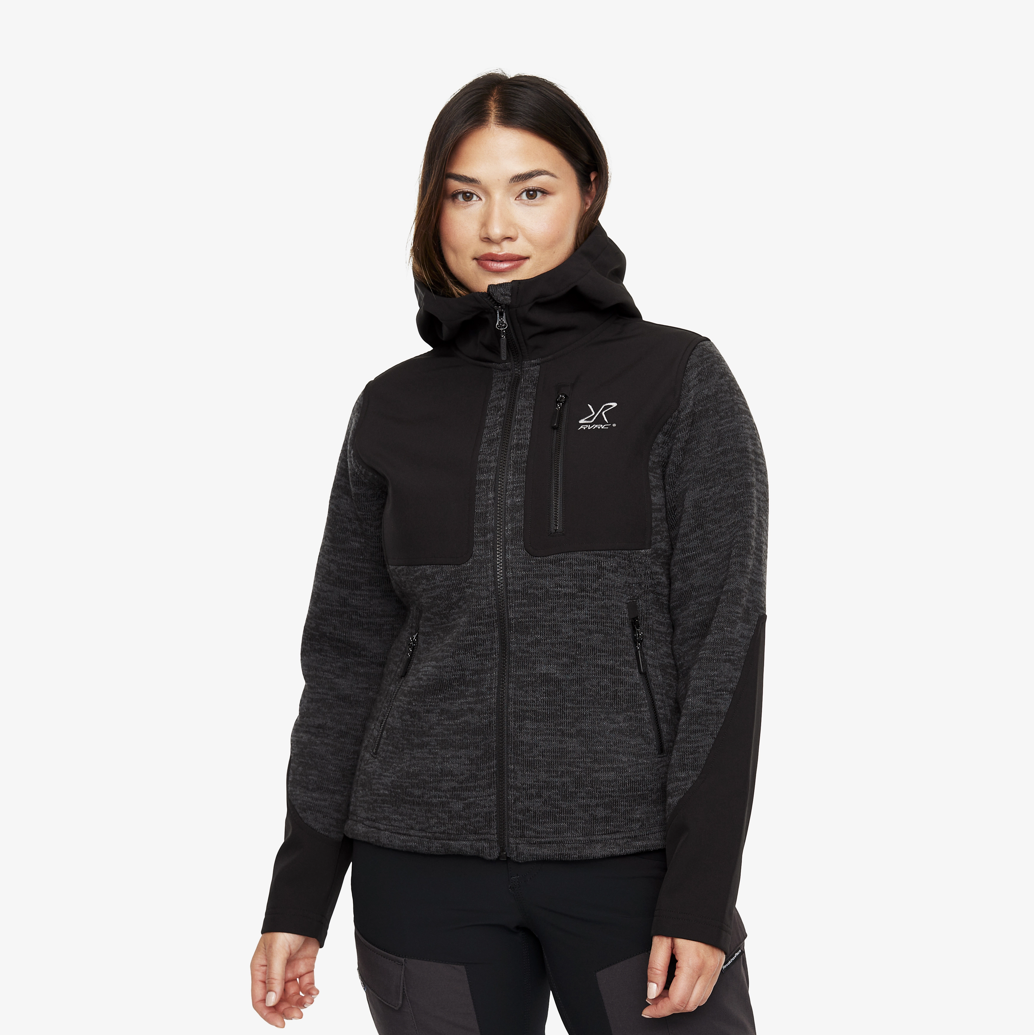 Wander Pro Wool Hoodie Damen Anthracite, Größe:2XL - Damen > Oberteile > Hoodies
