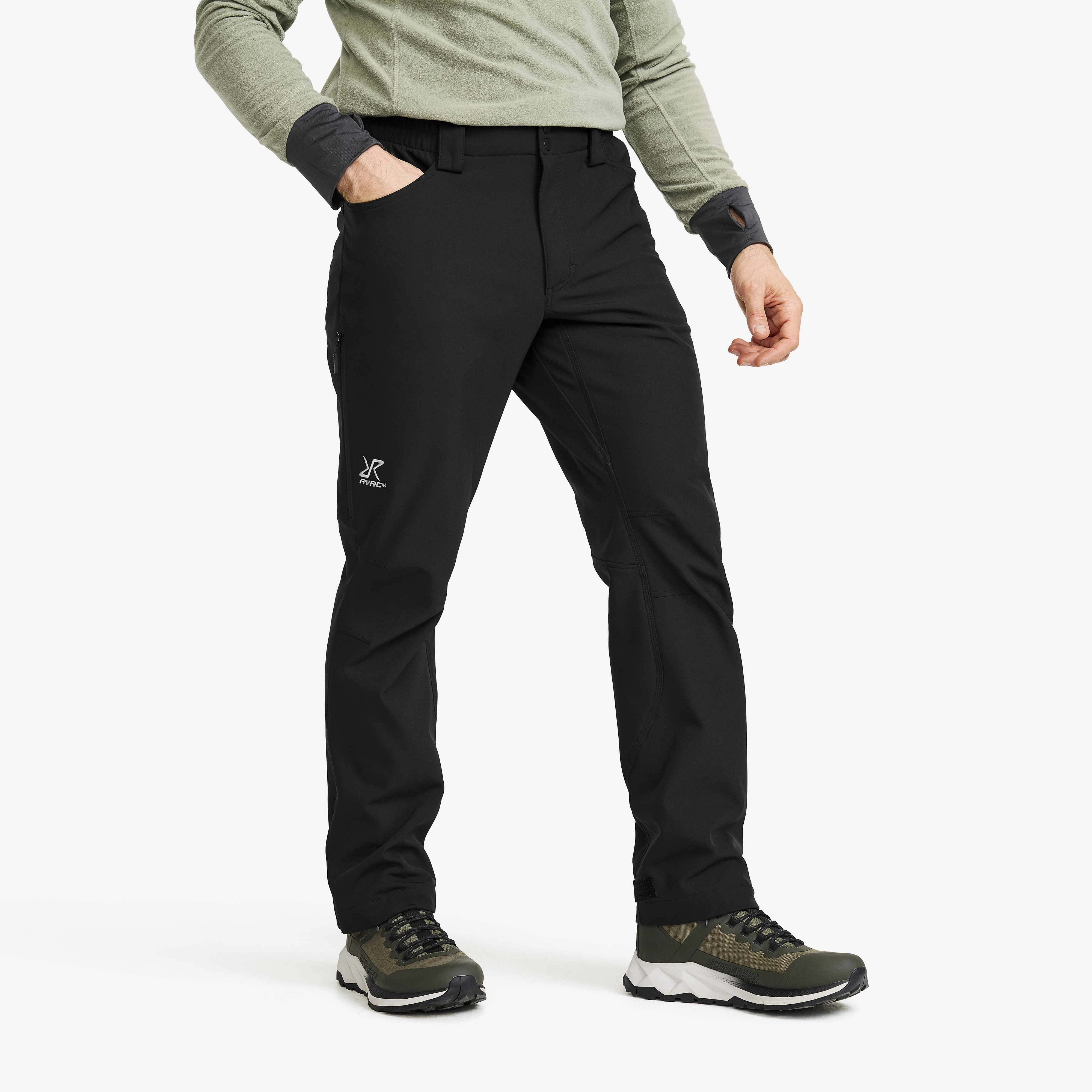 Hiball Essential Softshell Pants Herren Black, Größe:L - Hosen > Softshellhosen