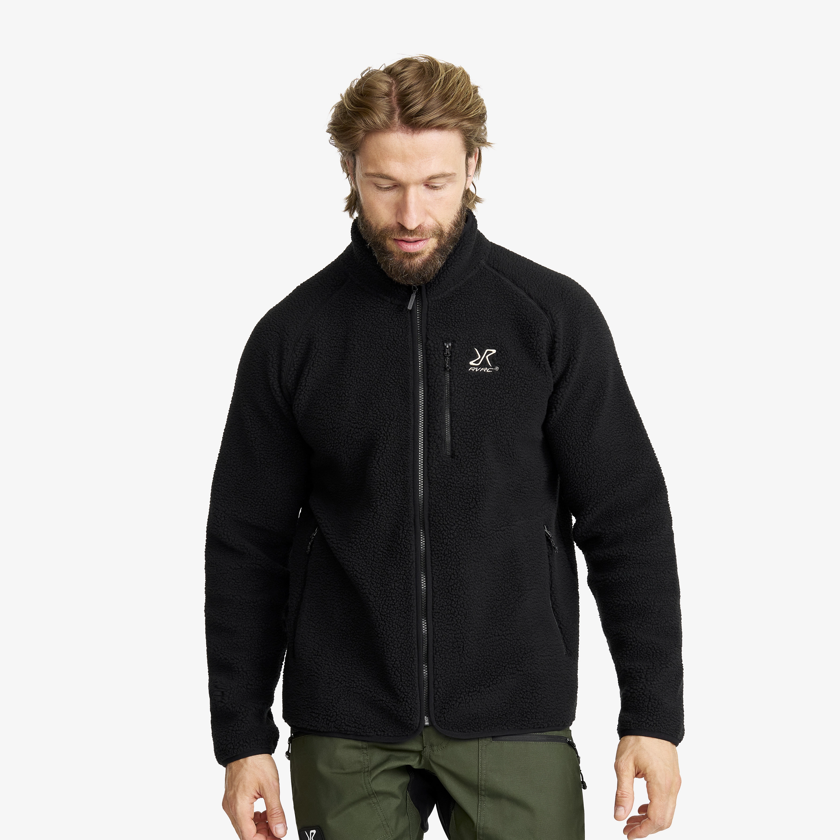 Canyon Full-zip Pile Fleece Herren Black, Größe:2XL - Herren > Oberteile > Fleece