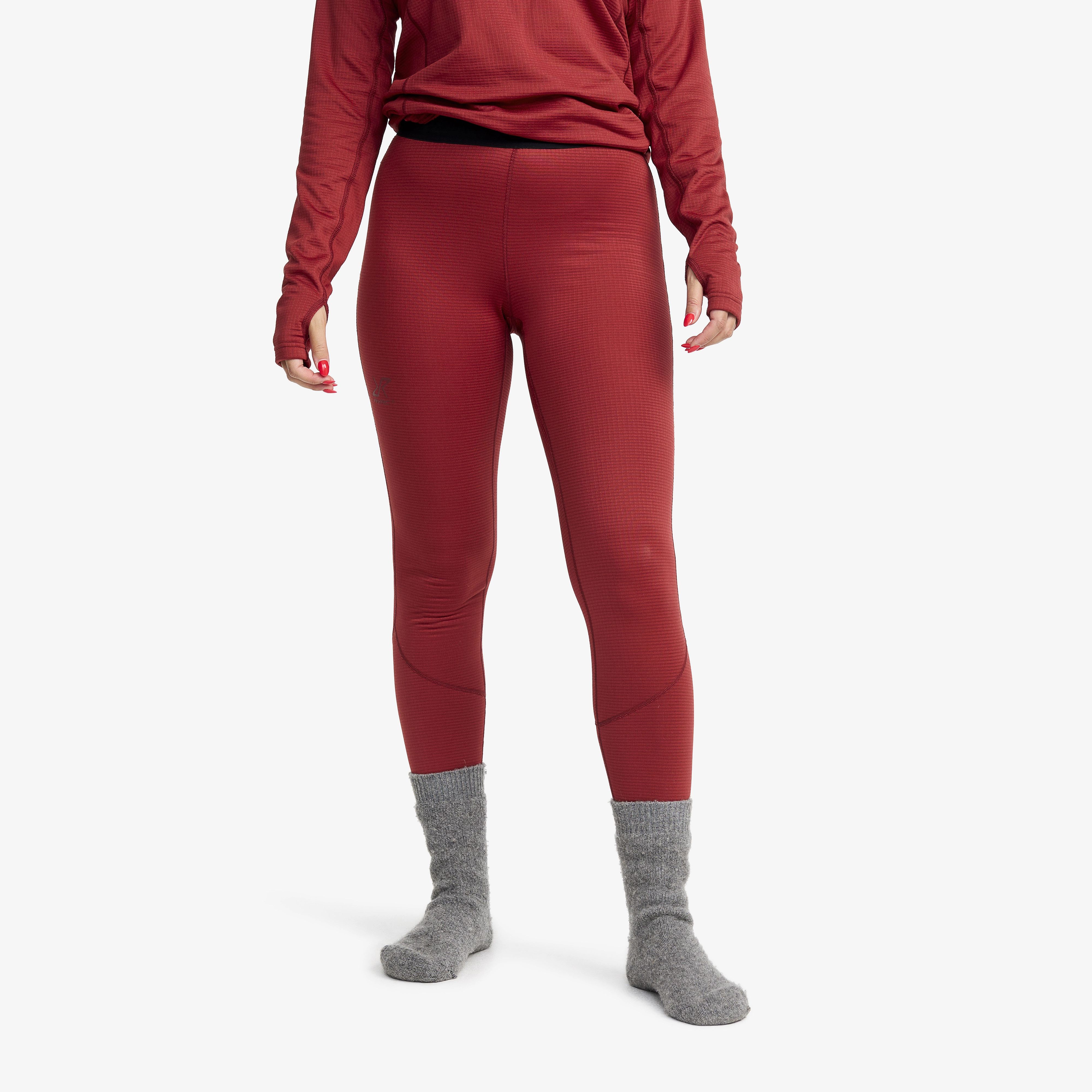 Waffle Baselayer Pants Damen Garnet, Größe:S - Damen > Funktionsunterwäsche