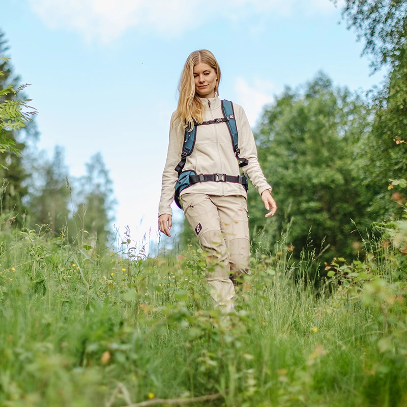 Essential Full-zip Fleece Damen Peyote, Größe:4XL - Damen > Oberteile > Fleece