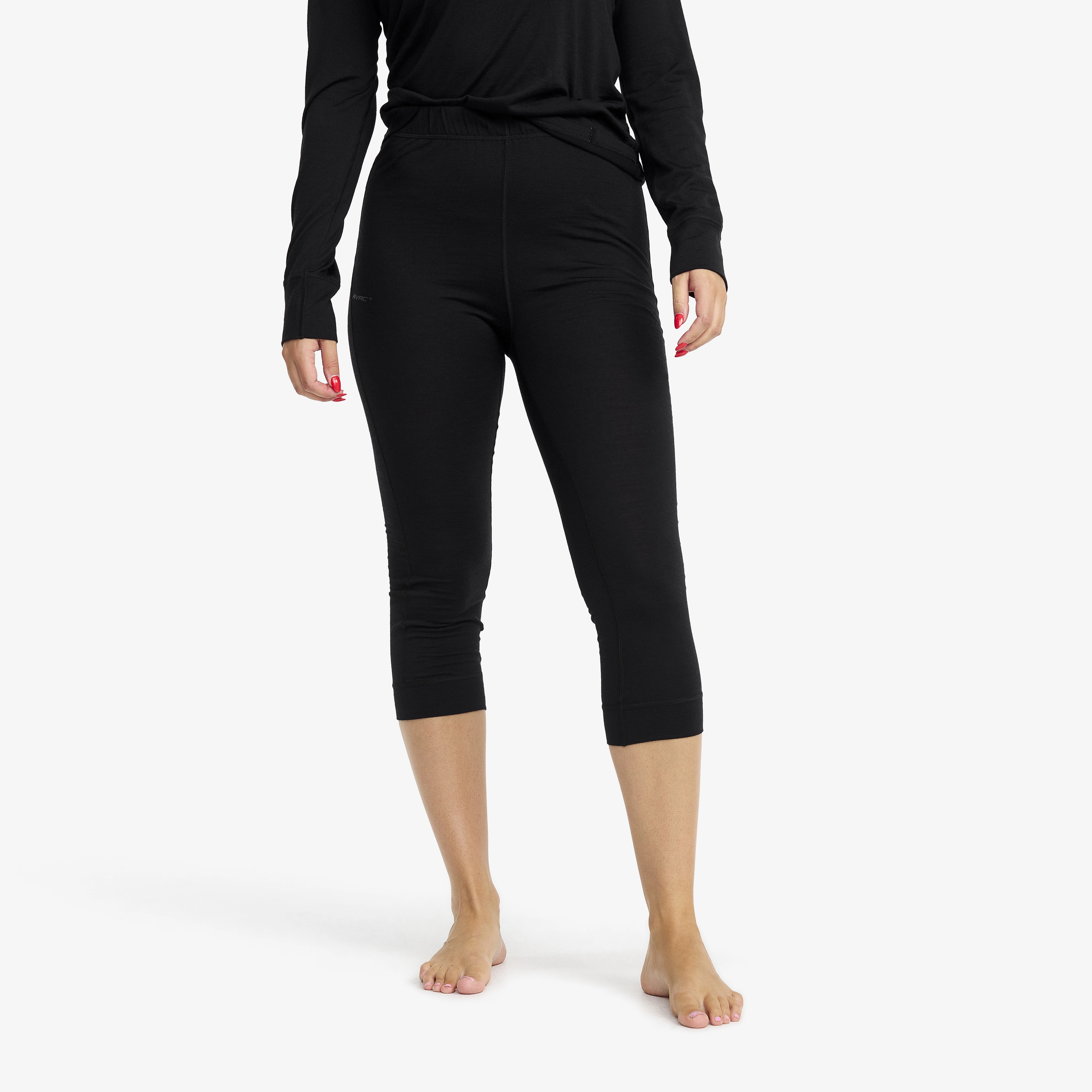 Mount Merino 3/4 Pants Damen Black, Größe:3XL - Damen > Funktionsunterwäsche