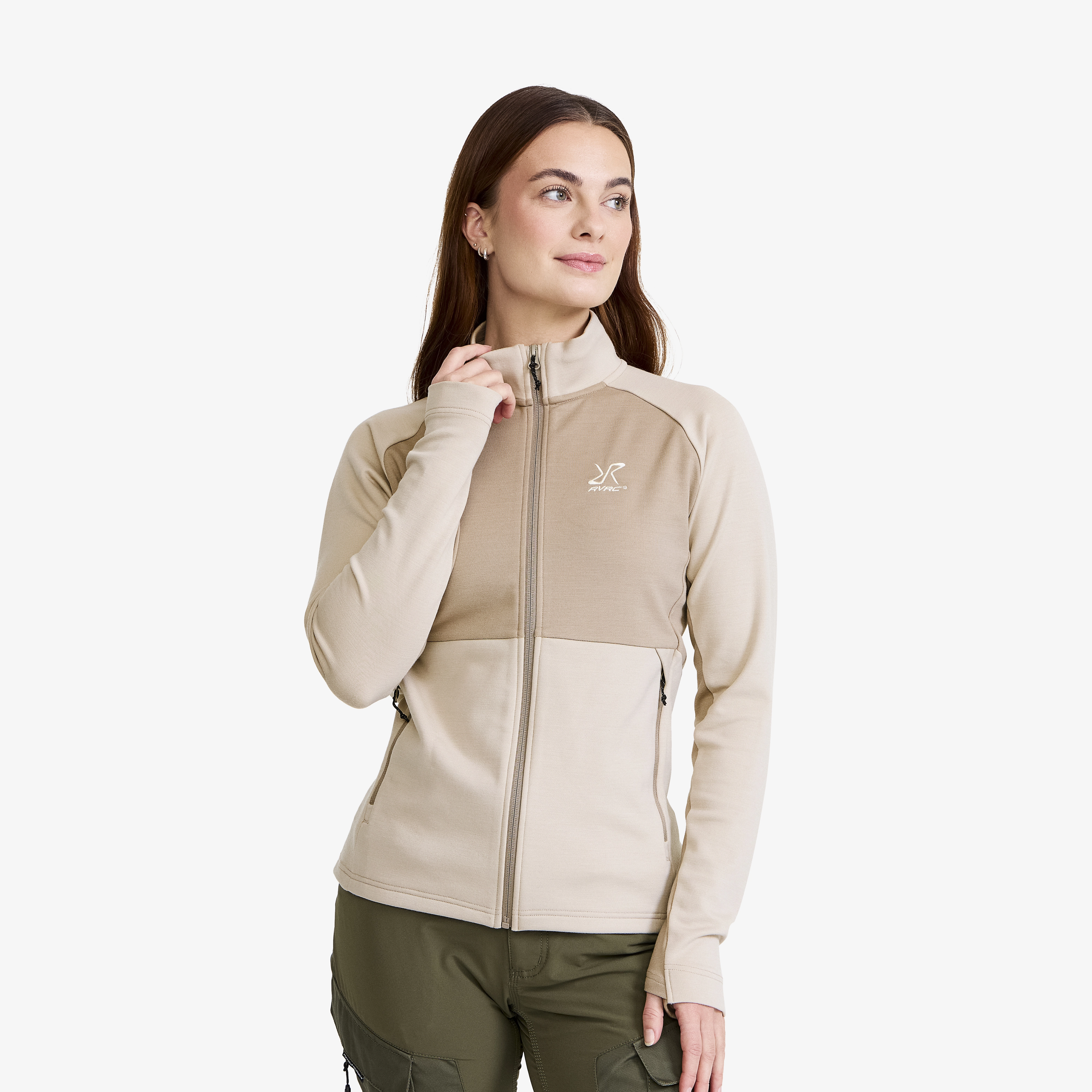 Hill Wool Fleece Damen Peyote, Größe:XS - Damen > Oberteile > Fleece