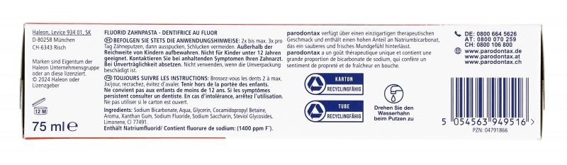 Parodontax Zahncreme Fluorid