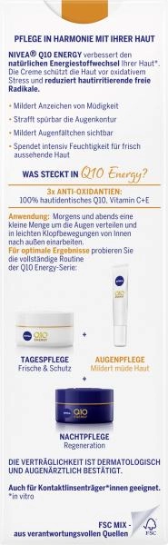 NIVEA Q10 Energy Anti Falten Augenpflege