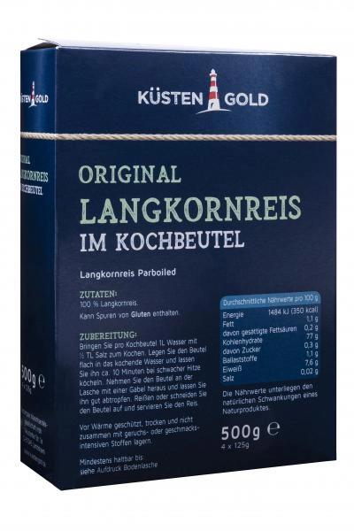 Küstengold Original Langkornreis im Kochbeutel