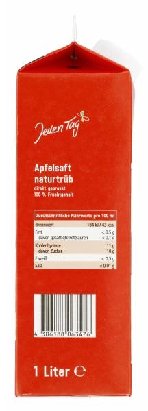 Jeden Tag Apfelsaft naturtrüb
