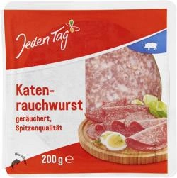 Jeden Tag Katenrauchwurst geräuchert