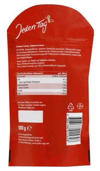 Jeden Tag Salami Sticks classic