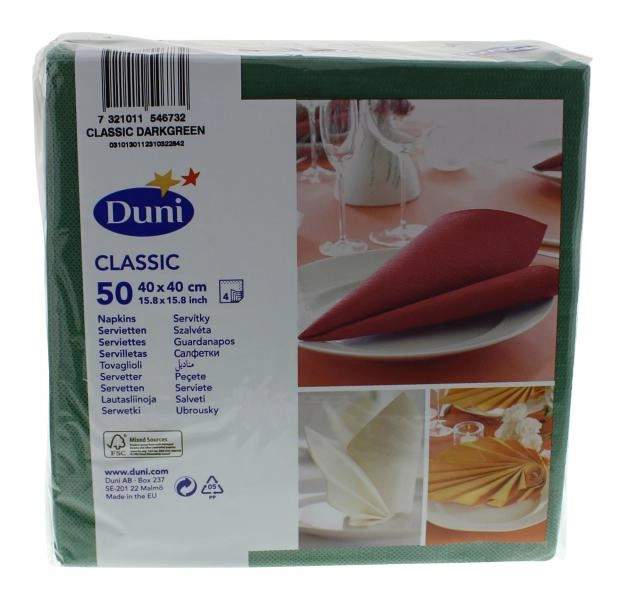 Duni Servietten classic 40x40cm jägergrün