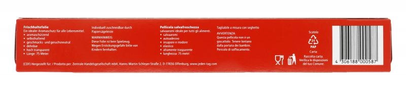 Jeden Tag Frischhaltefolie