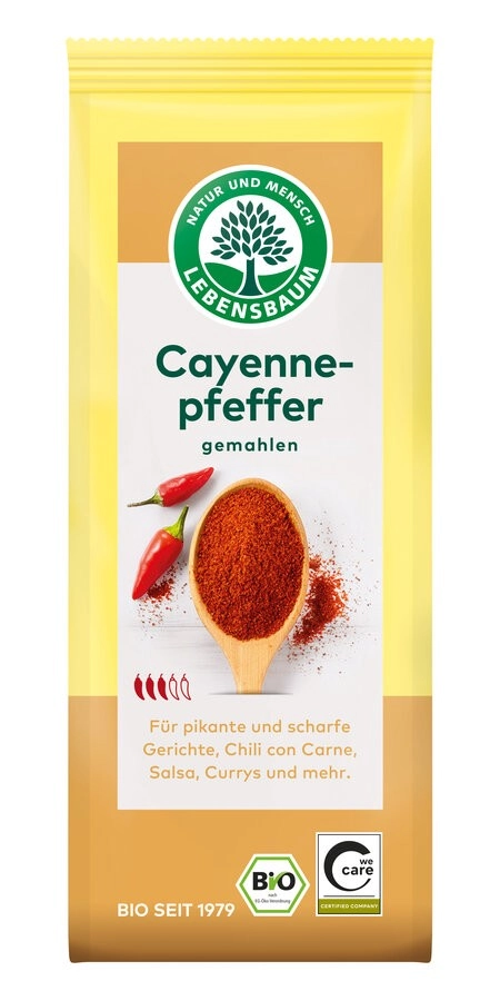 Lebensb Cayennepfeffer, 50 gr Packung