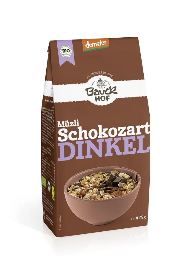 Bauckhof Dinkelmüzli Schokozart, 425 gr Packung