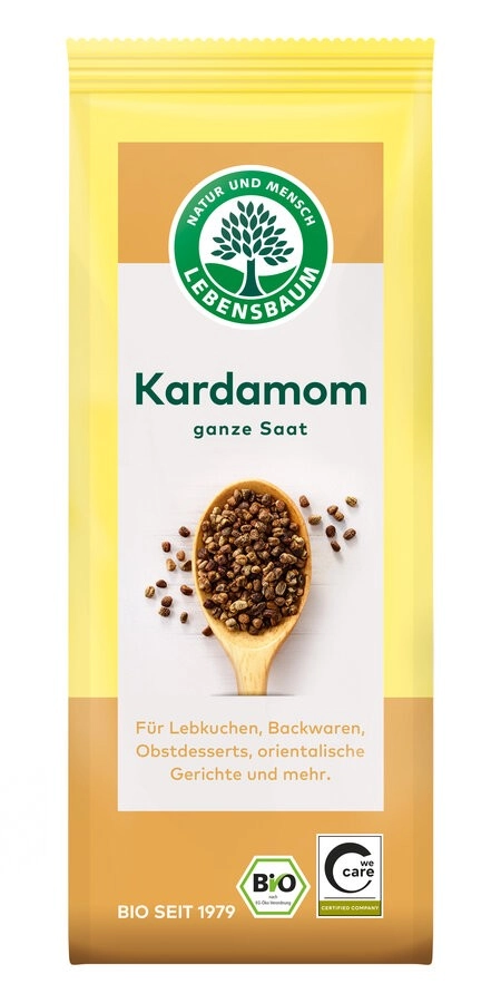 Lebensb Kardamom, ganz, 50 gr Beutel