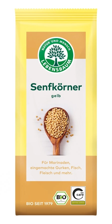 Lebensb Senfkörner, gelb , 80 gr Packung