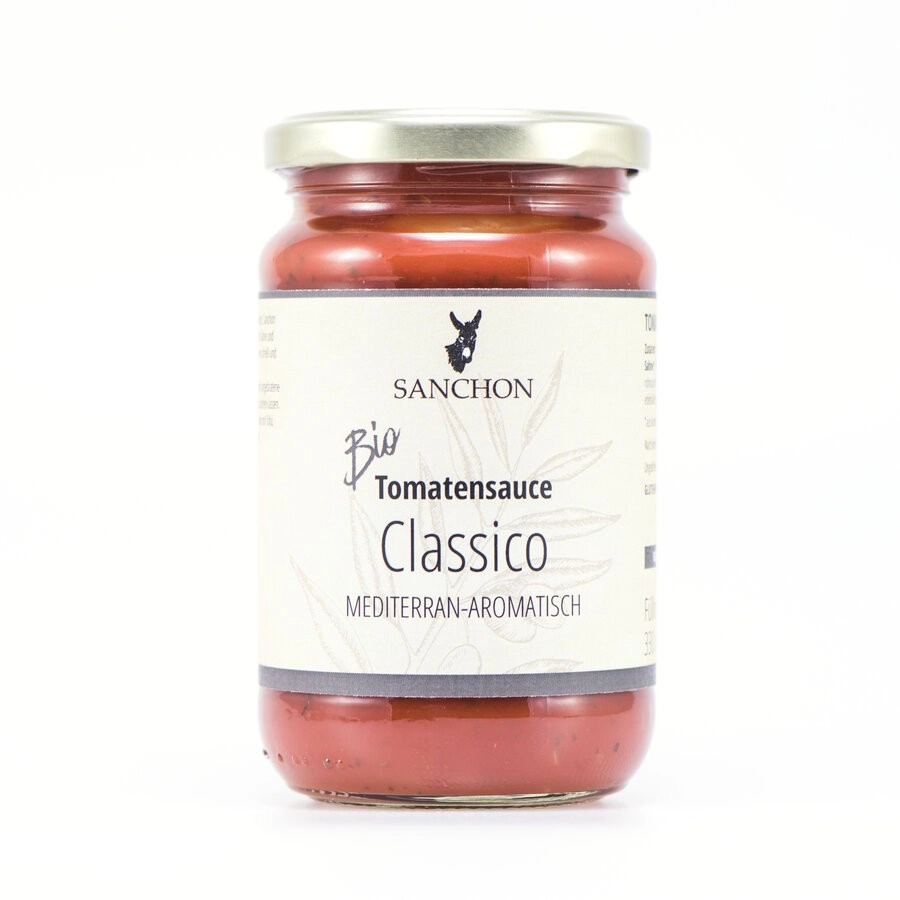 Sanchon Tomatensauce Classico, 330 ml Glas