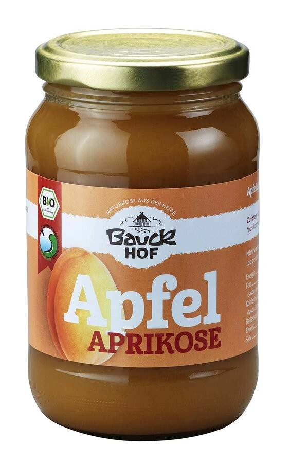 Bauckhof Apfel-Aprikosenmus, 360 gr Glas