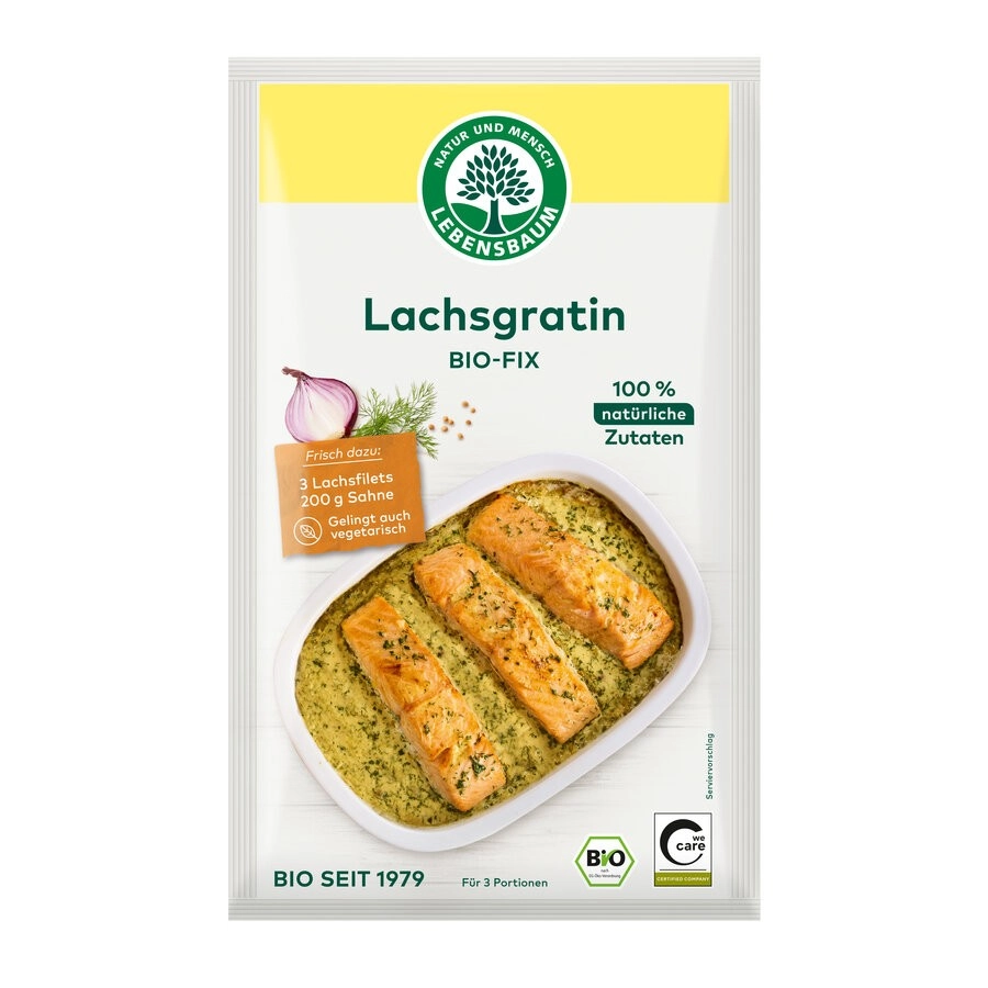 Lebensb Lachsgratin, 20 gr Packung