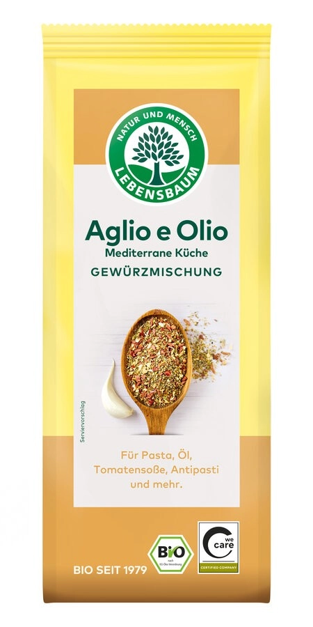 Lebensb Aglio e Olio Mediterrane Küche, 40 gr Pack