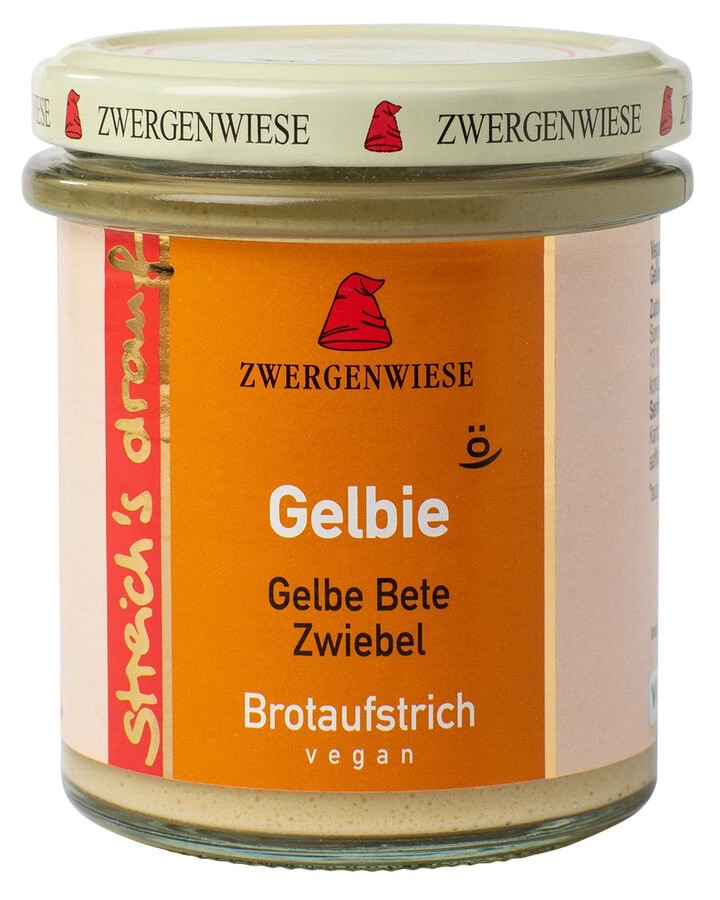 Zwergenwiese streichs drauf Gelbie, 160 gr Glas -