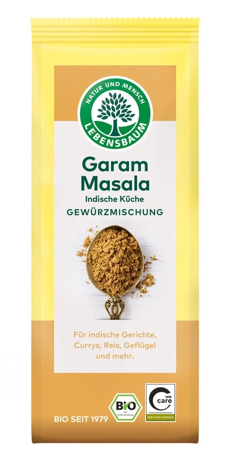 Lebensb Garam Masala, 40 gr Packung Indische Küche