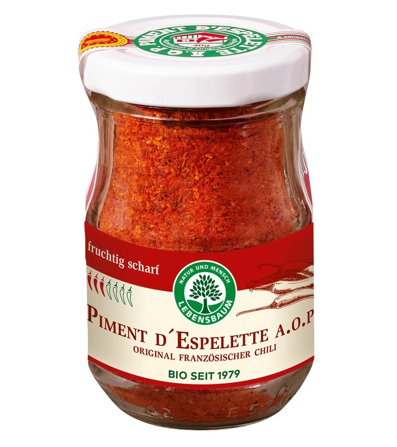 Lebensb Piment d`Espelette A.O.P, 50 gr Glas